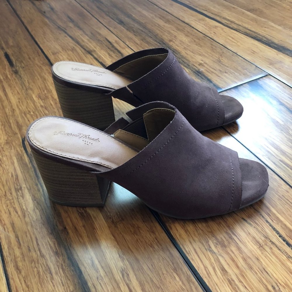Mules with a heel